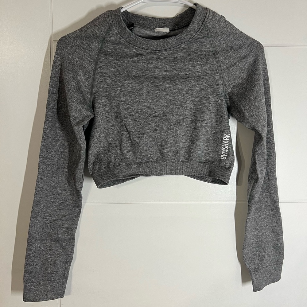 Gymshark Adapt Marl Long Sleeve Crop Top
